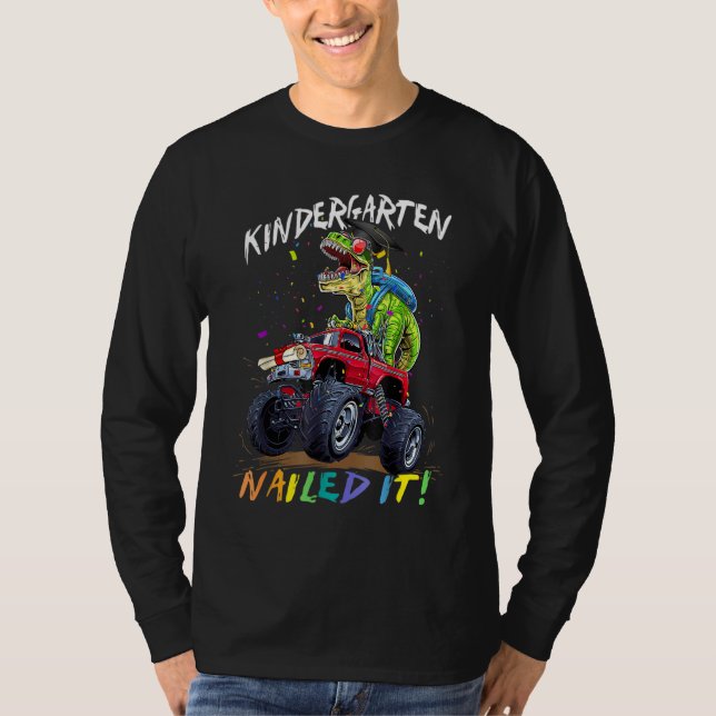 Camiseta Jardim De Infância Arrumou Monstro De Unidade Rex  (Frente)