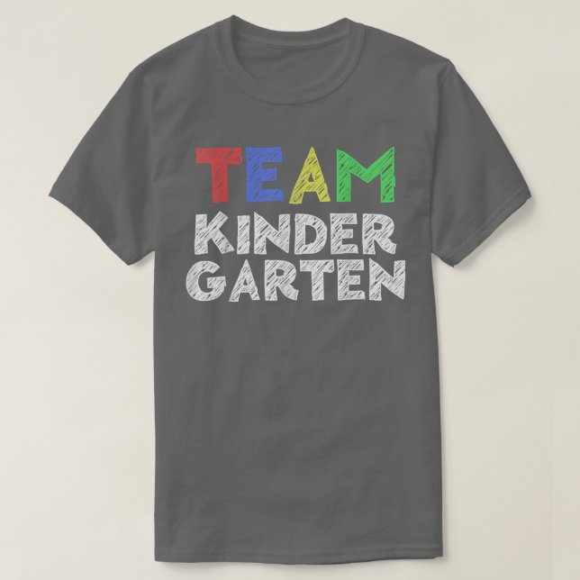 Camiseta Jardim De Infância Da Equipe De Volta À Escola (Frente do Design)