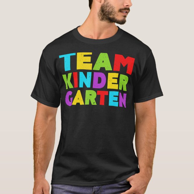 Camiseta Jardim De Infância Da Equipe De Volta À Escola (Frente)