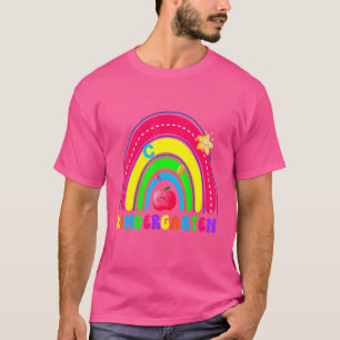 Camiseta Jardim De Infância De Volta Às Meninas Da Escola P