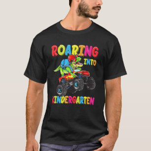 Camiseta Jardim De Infância Dinossauro Caminhão Monstro De