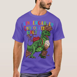 Camiseta Jardim de infância dinossauro com chocolate Boba c