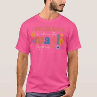 Camiseta Jardim De Infância é Onde A Magia Acontece Profess