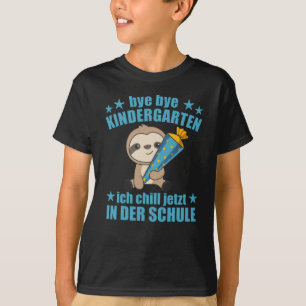 Camiseta Jardim de Infância Escola Crianças Bag Sloth Sweet