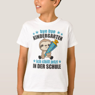 Camiseta Jardim de Infância Escola Crianças Bag Sloth Sweet