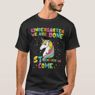 Camiseta Jardim de Infância Feito 1Rua Aqui Vimos U Mágico