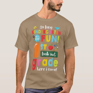 Camiseta Jardim de infância Foi divertido Olhar para as rua