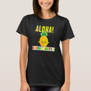 Camiseta Jardim de infância Legal Aloha Pineapple Feliz Pri