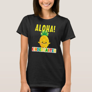 Camiseta Jardim de infância Legal Aloha Pineapple Feliz Pri