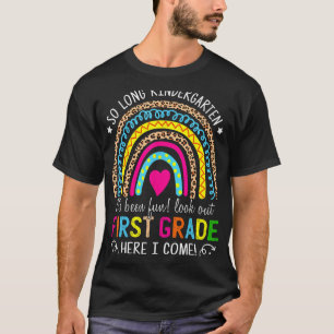 Camiseta Jardim de Infância Longo Olhe Para O Primeiro Grau
