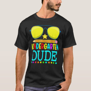 Camiseta Jardim de Infância Óculos Lápis Lápis Meninos De V
