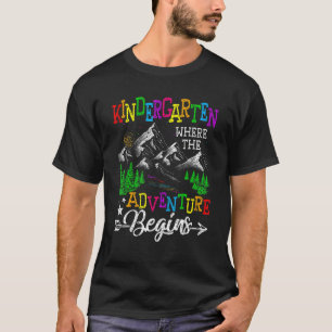 Camiseta Jardim De Infância Onde A Aventura Começa O Jardim