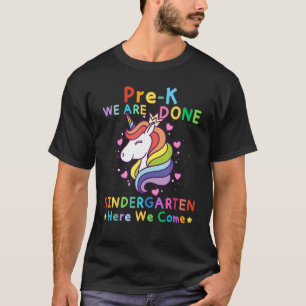 Camiseta Jardim de Infância Pré-K para Meninas Mágicas