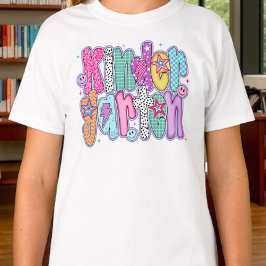Camiseta Jardim de Infância Préppy Primeiro Dia de Aula Coq