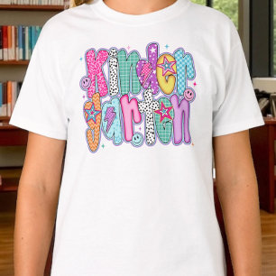 Camiseta Jardim de Infância Préppy Primeiro Dia de Aula Coq