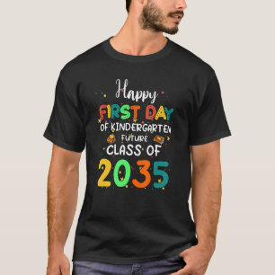 Camiseta Jardim De Infância Primeiro Dia Da Classe De Jardi