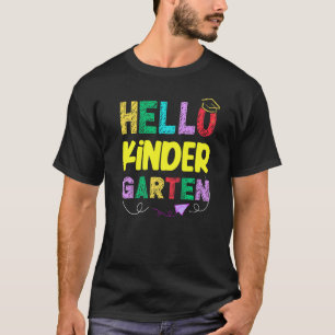 Camiseta Jardim de Infância Primeiro Dia de Volta às Aulas