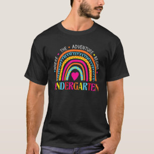 Camiseta Jardim de Infância Rainbow Girls Boys Equipe de Pr