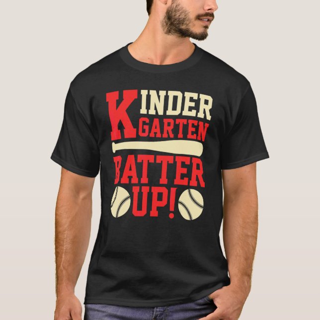 Camiseta Jardim de Infância Rebata Baseball Softbol De Volt (Frente)