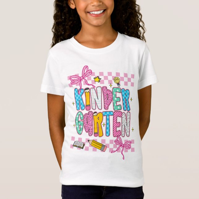 Camiseta Jardim de Infância Retro  (Frente)