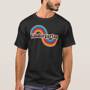 Camiseta Jardim De Infância Retro Arco Arco-Íris Cujo Espin