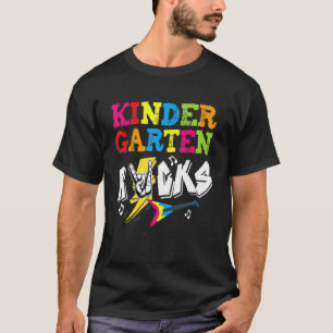 Camiseta Jardim De Infância Rocha De Volta À Escola Chal