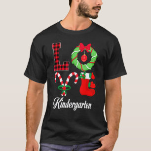 Camiseta Jardim de infância Roupas de Natal Professor Deco