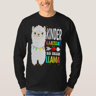 Camiseta Jardim de Infância Sem Prob Llama Professor Aluno