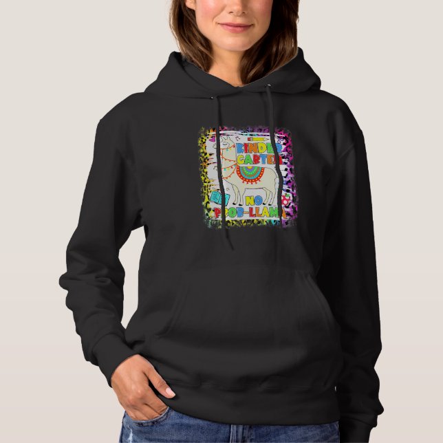 Camiseta Jardim de Infância Sem Prob-Llama Professor Crianç (Frente)