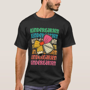 Camiseta Jardim de Infância Volta às Aulas Coquete Lápis Va
