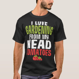 Camiseta Jardim de Legumes Pun Tomates Jardinagem