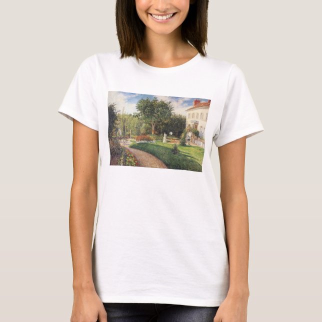 Camiseta Jardim de Les Mathurins em Pontoise por Pissarro (Frente)