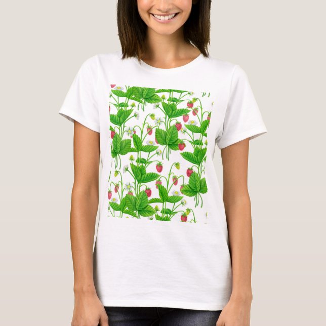 Camiseta Jardim de morango (Frente)