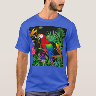 Camiseta jardim de papagaio