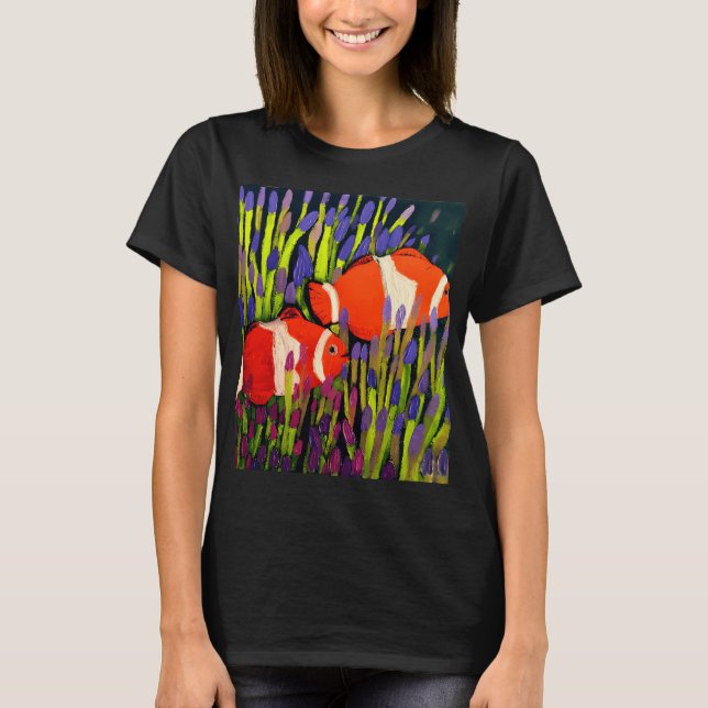 Camiseta Jardim de Peixe-Palhaço (Frente)