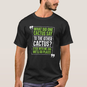 Camiseta Jardim de Piadas de Cacto Suculenta Jardinagem Ja