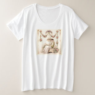 Camiseta Jardim de Rosas Regency Leitura Senhora