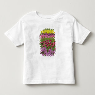 Camiseta Jardim de tulipas, narcisos e jacinto