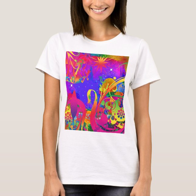 Camiseta Jardim de Verão Mágico (Frente)
