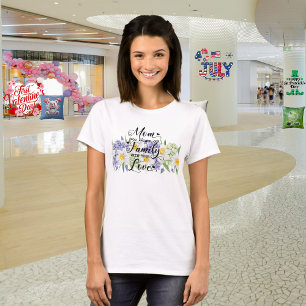 Camiseta "Jardim do Amor" do Dia das Mães