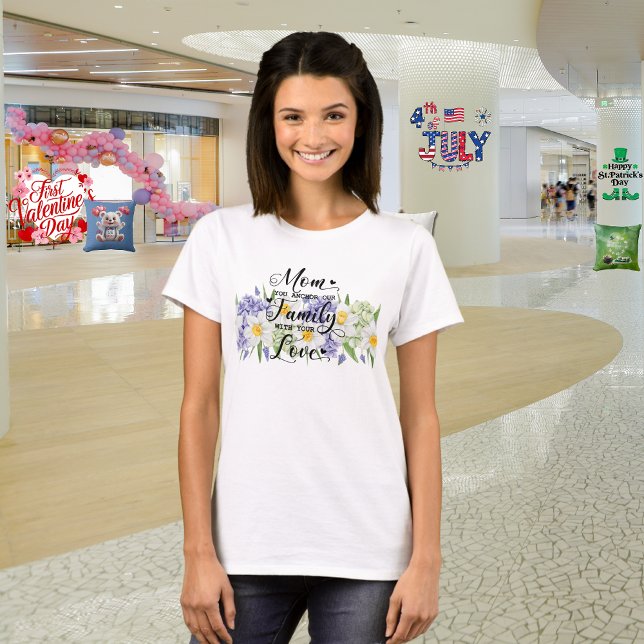 Camiseta "Jardim do Amor" do Dia das Mães (Criador carregado)