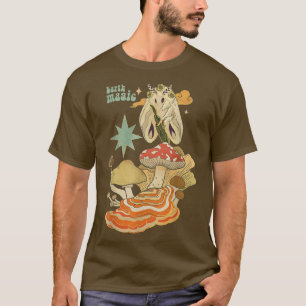 Camiseta Jardim do Cogumelo Moth Mushroom, Fada Gótica Fair