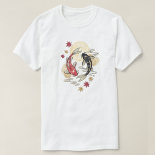 Camiseta Jardim do Espírito Koi Iluminado pela Lua