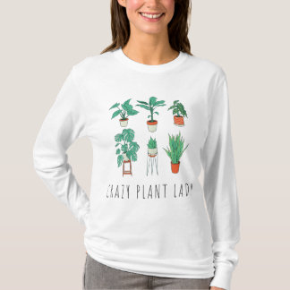 Camiseta Jardim do Jardim do Jardim de Plantas Loucas