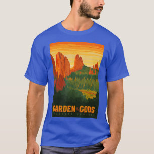 Camiseta Jardim dos Primaveras do Colorado, Design dos deus
