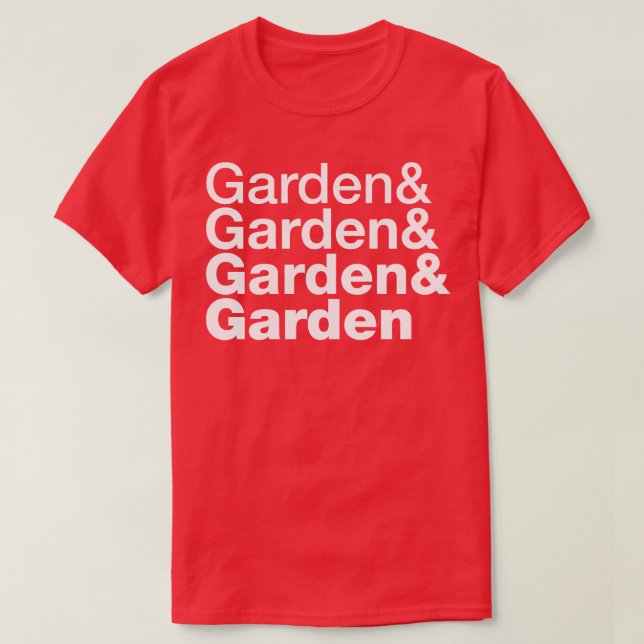 Camiseta Jardim e Jardim e Jardim (Frente do Design)