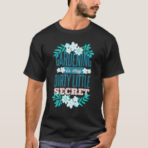 Camiseta Jardim é Meu Pequeno Segredo Com Flores Folhas
