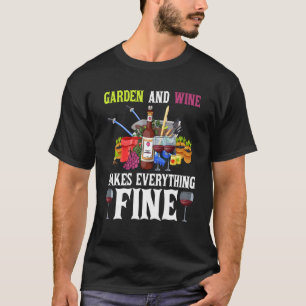 Camiseta Jardim E Vinho Faz Tudo Bem Jardim Garde
