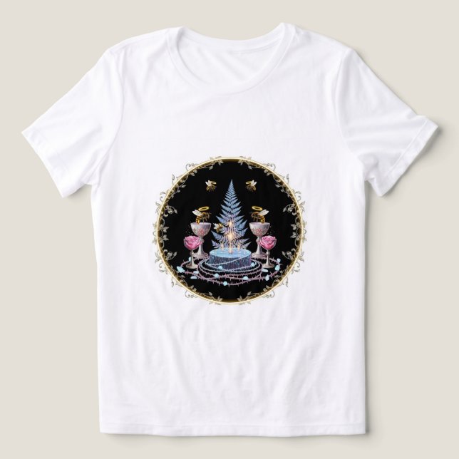 Camiseta Jardim Encantado Vibes Tee 🐝 🌸 (Design frontal)