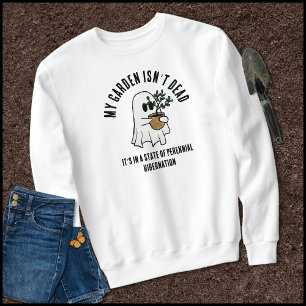 Camiseta Jardim Engraçado Dizendo Fantasma Bonito